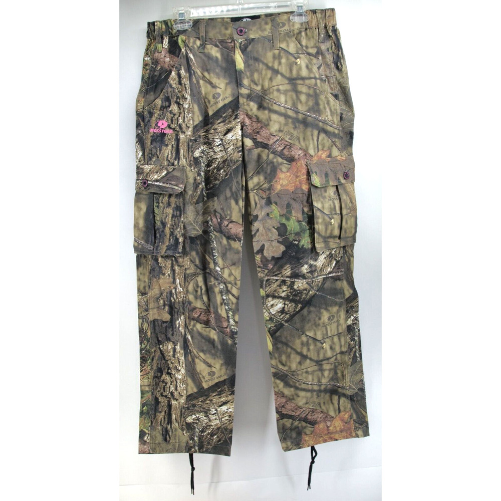 Mossy Oak Pants Mens Med 34x32 Brown Camo Cargo Break Up Hunting‎ Grunge